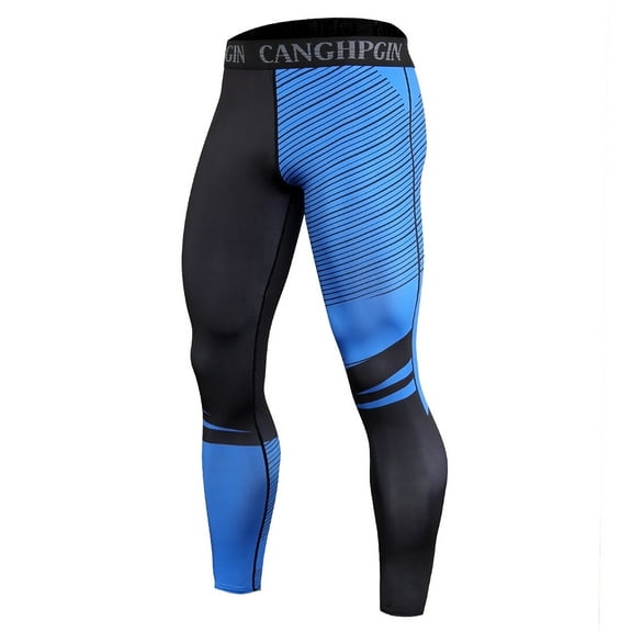 Ierhent Mens Compression Pants Compression Pants Men Mens Leggings, Yoga Pants, Tights, Base Layer Men Cold Weather(Blue,M)