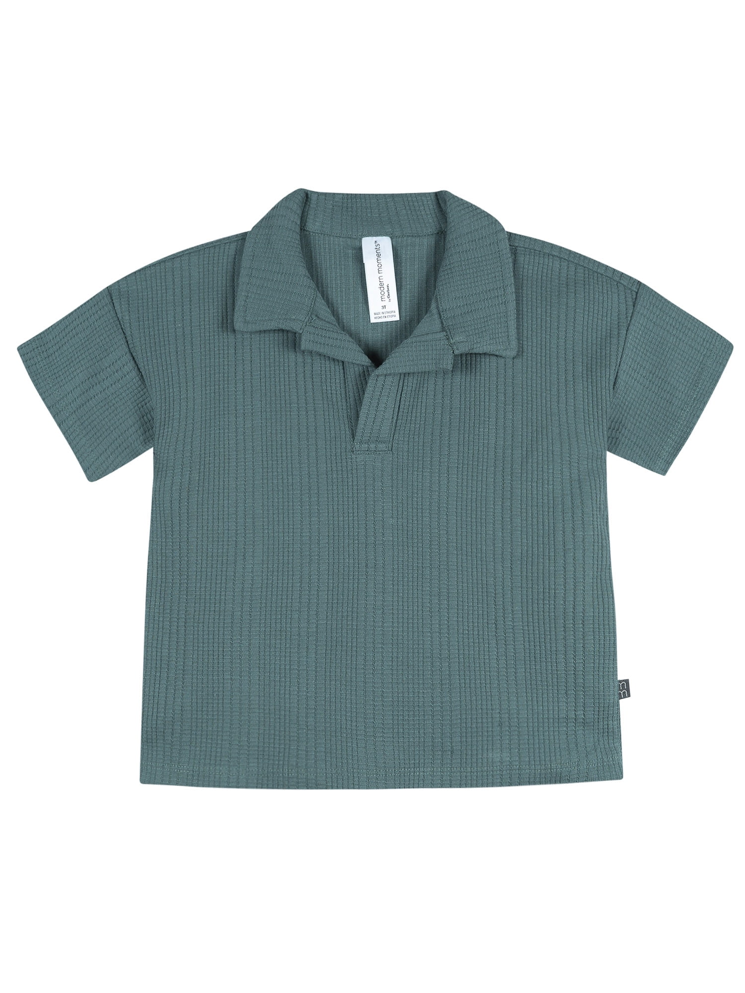 Modern Moments by Gerber Baby and Toddler Boy Johnny Collar Top and Pant Set, 2-Piece, Sizes 0/3 Months - 5T