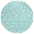 thumbnail image 2 of Addison Rugs Chantille Indoor/Outdoor Transitional Geometric Aqua Washable Round Rug, 8' x 8', 2 of 6