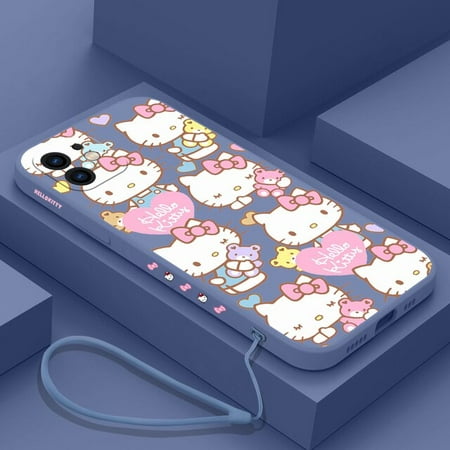 Sanrio Hello Kitty Phone Case For Xiaomi Redmi Note 12 11 11T 10 10S 9 Pro Plus 10C 9A 9C 9T K40 K50 K60 4G 5G With Hand Strap
