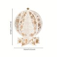 thumbnail image 3 of Clearance! Paper Carved Christmas Tree Gold Gift Card Christmas Universal Crystal Ball Greeting Card, 3 of 9