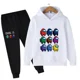 thumbnail image 5 of Conjunto de 2 piezas de sudadera y pantalones con estampado de dibujos animados de Sonic para niños de 2 a 12 años, ropa para niños y niñas, trajes deportivos para primavera y otoño, novedad de 2024, 5 of 5