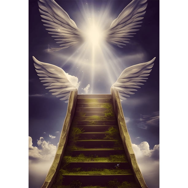 Pintura de diamante 5D DIY Taladro redondo completo Escalera del cielo Decoración para el hogar Arte Artesanía FLhrweasw Nuevo