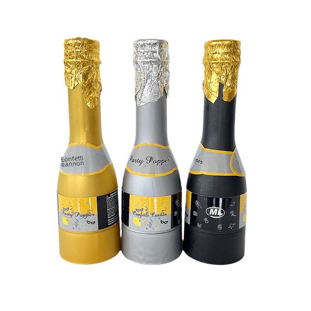 Pequeños fuegos artificiales de mano tipo champán para fiestas de cumpleaños, pequeños fuegos artificiales para bodas, apariencia de boda para crear un ambiente con un tubo de spray de papel