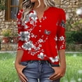 thumbnail image 2 of Blouses for Women Dressy Elegant,Women's Shirts Lightweight 2026 Spring Summer Fashion 3/4 Length Sleeve Tops Business Casual Blouses Western Outfits, 2 of 6