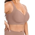 thumbnail image 3 of Cueply Bras for Women Plus Size Wireless Bra Full Coverage Support Wide Strap Seamless Comfort, 3 of 9