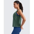 thumbnail image 4 of CRZ YOGA Women's Pima Cotton Sleeveless Loose Tank Tops Gym Yoga Tops Athletic Shirts, 4 of 6