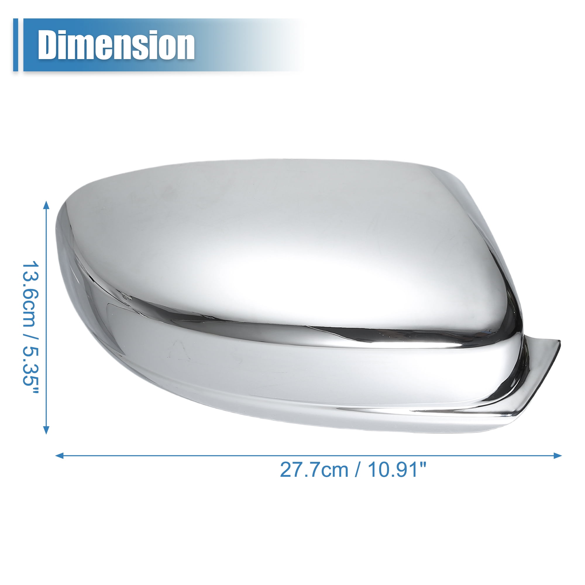 Unique Bargains 1 Pair Chrome Plated Mirror Cover Cap for Dodge Charger 2011-2022