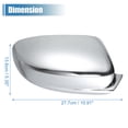 thumbnail image 3 of Cubiertas de Espejo Completo Cromadas Unique Bargains para Chrysler 300 2011-2022 y Dodge Charger, 3 of 6