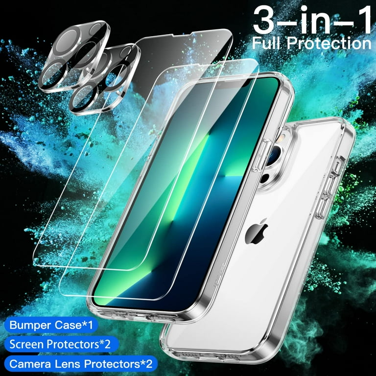 Aazon.co: JETech 3 In 1 Agnetic Case For IPhone 13 Ini 5.4-Inch With 2 Pack Tepered Glass
