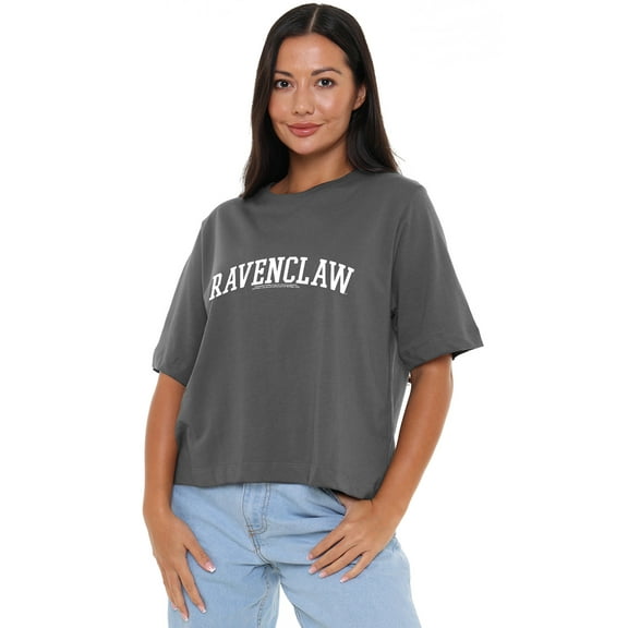 Harry Potter Muggle Women's Boxy Cropped T-Shirt Casual Graphic Tee