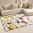 thumbnail image 2 of SKYSONIC Lightweight Soft Area Rugs Musical Instruments Floor Mat for Kids Playing Room Hardwood Floor Living Room Nursery Rugs, 72x48 inch, 2 of 6