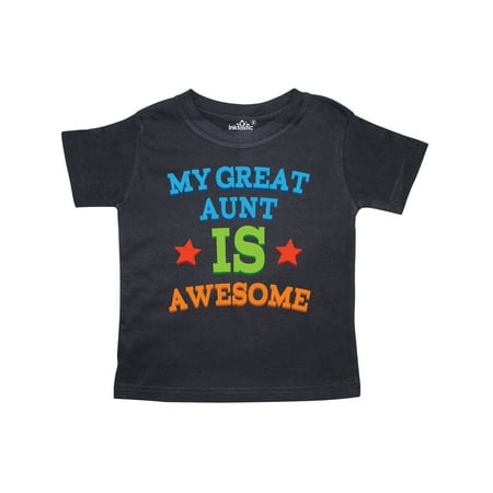 

Inktastic My Great Aunt is Awesome Gift Toddler Boy or Toddler Girl T-Shirt