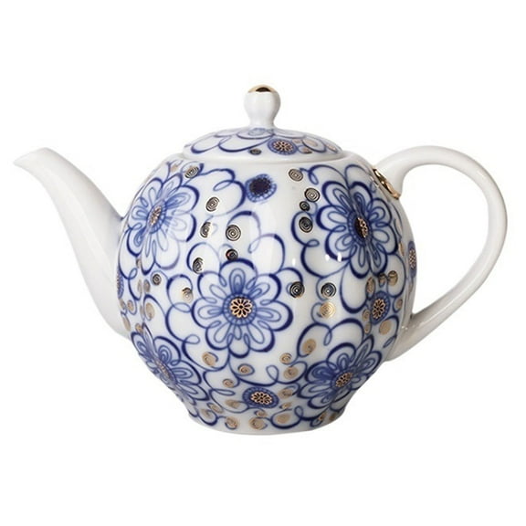 Teapots for Tea, Porcelain Teapot Tulip Bindweed 3 Cups 20 oz/600 ml