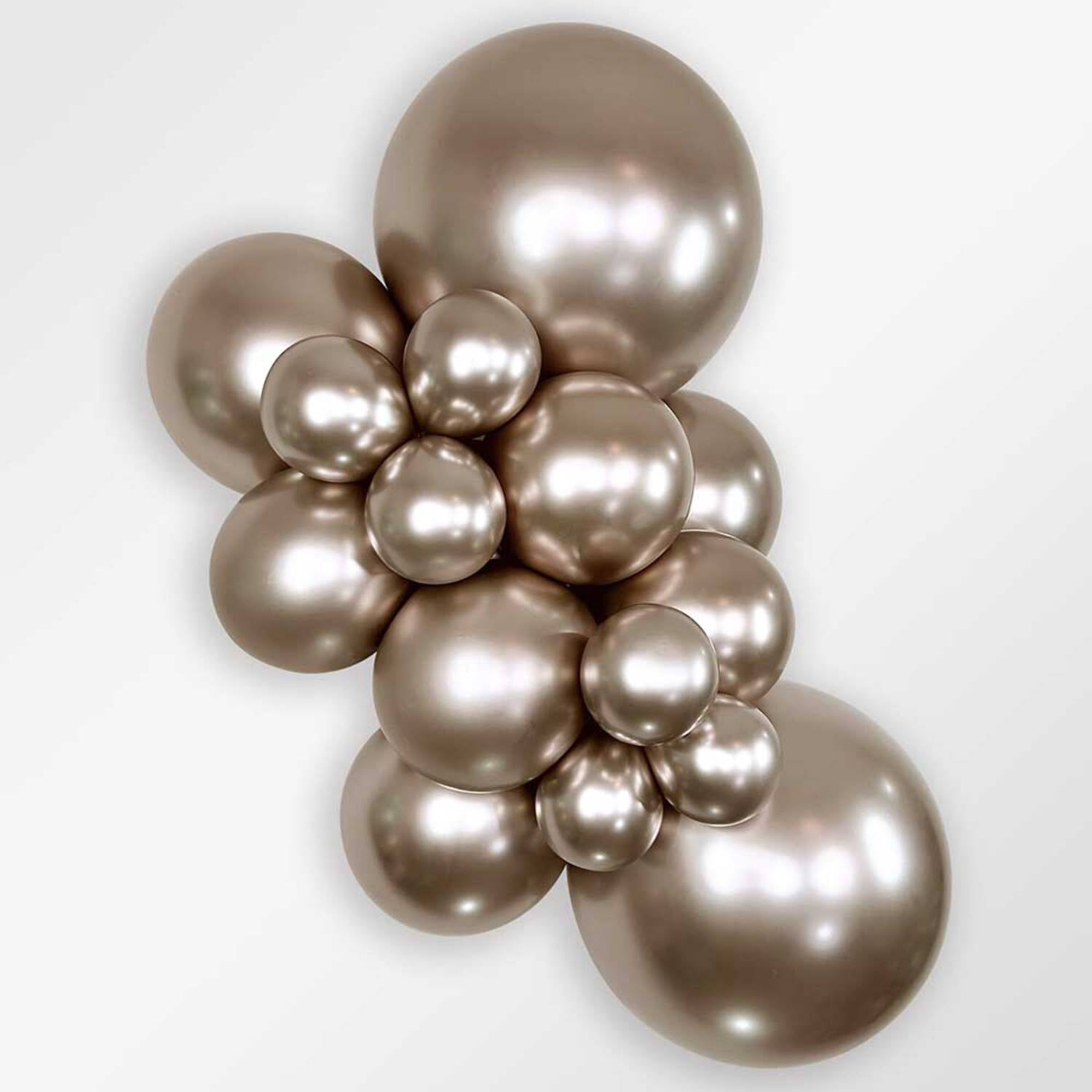 18 inch Sempertex Reflex Champagne Latex Balloons (15 Pack) - Party Supplies Decorations
