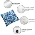 thumbnail image 4 of SHANXI  Throw Pillow Covers Home Decor Vintage Geometric Spanish Ceramic Floral Blue Pillow Cases Decorative Outdoor Cushion Couch Sofa Pillowcases 18x18in, 4 of 5