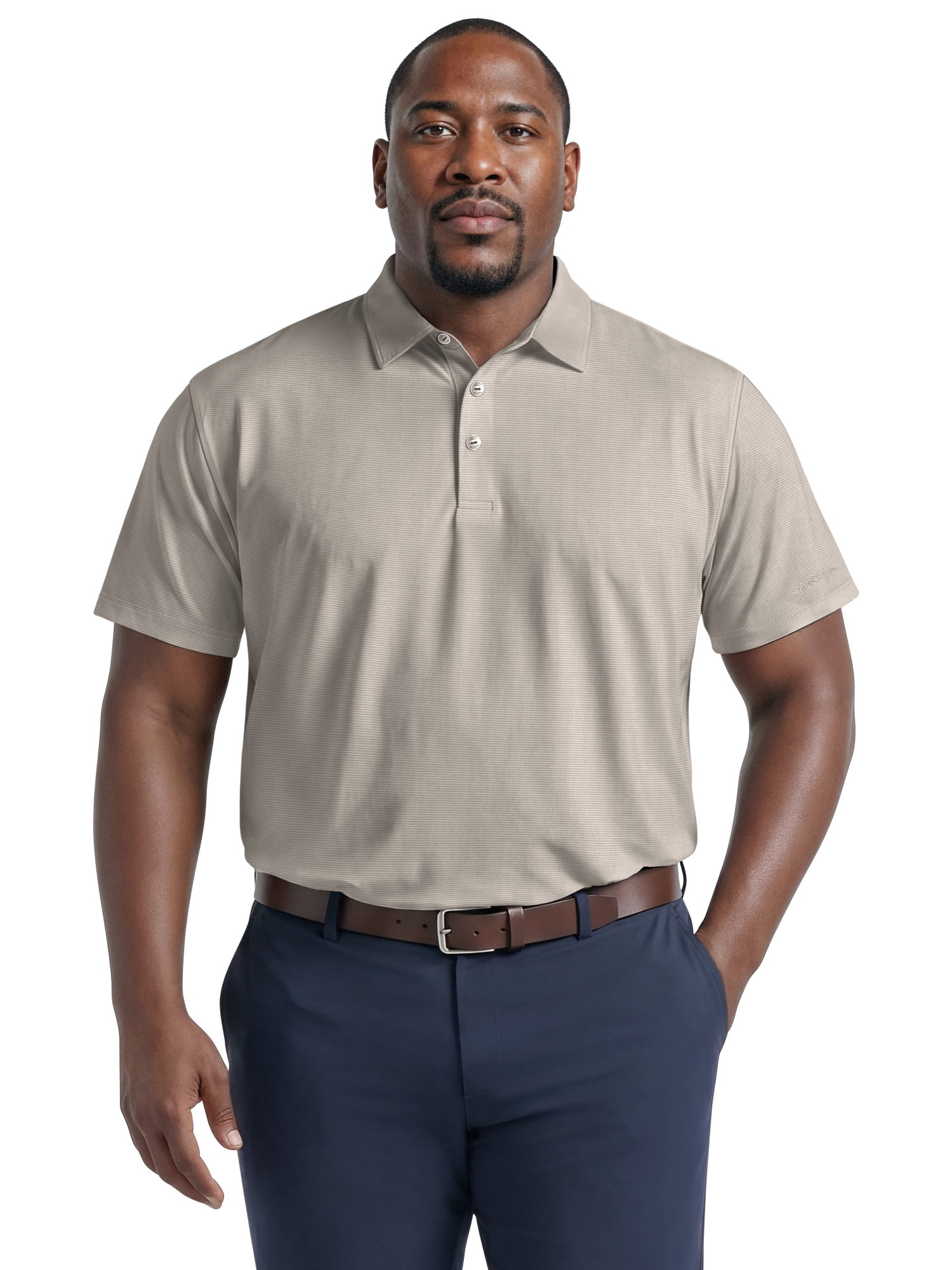 Ben Hogan Men's & Big Men's Performance Solid Polo Shirt with Short Sleeves, Sizes S-5XL