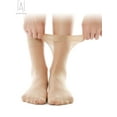 thumbnail image 5 of Gustave 5 Pairs Women Nylon Elastic Short Ankle High Sheer Stockings Silk Short Socks Lady's Hosiery, Beige, 5 of 6