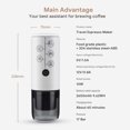 thumbnail image 4 of 3-in-1 Portable Espresso Machine With NO Heating Function, Type-C Charging Electric Espresso Maker, 17 Bar Mini Coffee Maker For N ESPRESSO/DolceGustoPods & Ground Coffee On the Go, White, 4 of 5