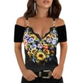 thumbnail image 5 of Gibobby Camisetas Mujer Manga Corta Blouse Top for Women Short Sleeves Street Causal Fashion Blose(Multicolor,XL), 5 of 5