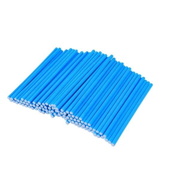 Masteelf 100pcs Paper Lollipop Sticks Cake Sticks for Birthday Party DIY Craft Project Random Color