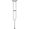 Medline Bariatric Steel Push-Button Crutches for Adults, 5'10"-6'6", 650 lb. Weight Capacity,