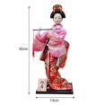 thumbnail image 3 of Muñeca kimono de geisha japonesa, estatua asiática, estatuilla de dama, decorativa, coleccionable Estilo H, 3 of 9