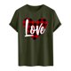 thumbnail image 3 of Tops para hombre, blusas y camisas de cuello redondo y manga corta para hombre. Camiseta/camisa informal de cuello redondo y manga corta con estampado de corazones para hombre. Tops de poliéster para, 3 of 3