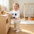 thumbnail image 3 of YunPes Baby Infant Bodysuit Smiling Ghost Long Sleeve Bubble Romper Newborn Boy Girl First Halloween Clothes Soft Cozy with Bottom Snaps, 3 of 6