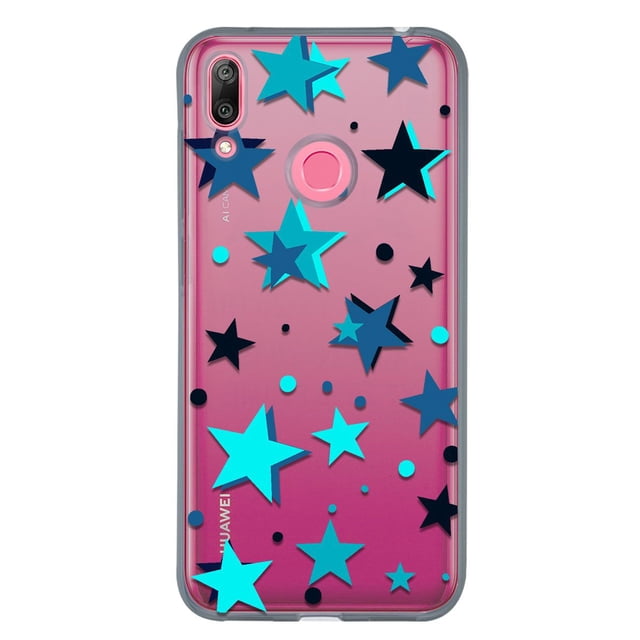 Funda para Huawei Y7 2019 InstaCase Case Estrellas Azules Antigolpes