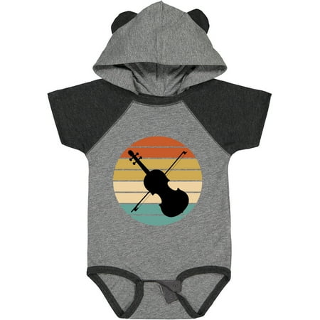 

Inktastic Violin Music Retro Sunset Gift Baby Boy or Baby Girl Bodysuit