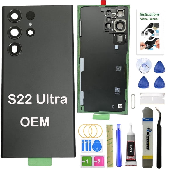 Reemplazo de Cristal Trasero LEAFE para Samsung Galaxy S22 Ultra