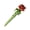 I, variant on Dserhfy 1Pc/1 Set Mini Glass Rose Flower Decoration with Stem Handmade Glass Floral Figurine Home Living Room Hand-Blown Flower Bouquet Ornament