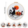 thumbnail image 3 of Bordado Artesanal Diy Apto Para Principiantes Bordado Otoñal De Halloween Patrones De Bordado Impresos Con Temática De Halloween, 3 of 5