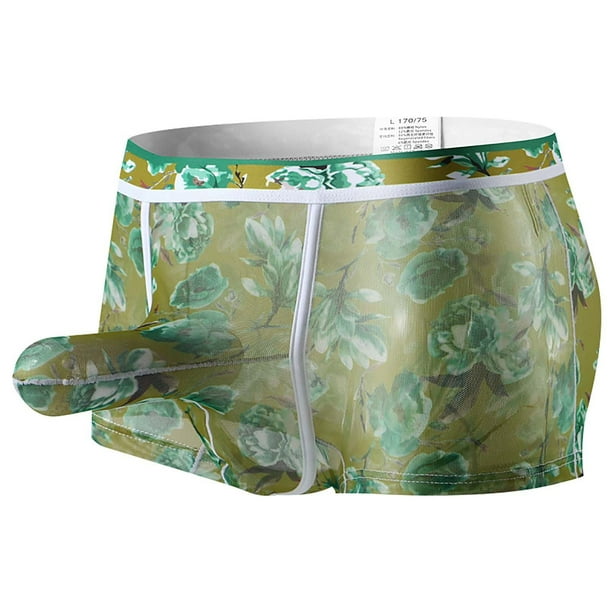 Calzoncillos de Seda de Hielo Calzoncillos Estampados Calzoncillos Bóxer de Fondo Para Hombre Calzoncillos Bóxer de Malla Con Estampado de Seda de Hielo Odeerbi ODB119207