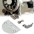 Metal Needle Plate Clamp Sawing Tooth Foot Presser Kit for Domestic