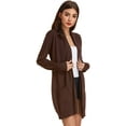thumbnail image 2 of Women Open Front Cardigan Sweaters Pockets Long Sleeve Shrugs, 2 of 4