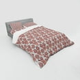 thumbnail image 3 of Ambesonne Vintage Bedding Set 3 Pcs, Swirled Leaves of Lotus, Twin XL, Salmon Dark Teal Dust, 3 of 3