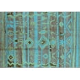 thumbnail image 1 of Ahgly Company Indoor Rectangle Oriental Light Blue Industrial Area Rugs, 3' x 5', 1 of 4