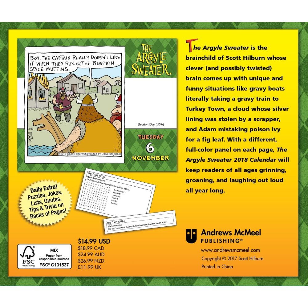 The Argyle Sweater 2018 Day To Calendar The Argyle Sweater 2018 Day To Calendar