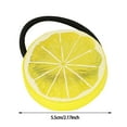 thumbnail image 2 of Orange Slice Hair Scrunchie - Plastic Fruit Design, Elastic Band & Secure Grip - Cute Accessory for Carnival/Everyday, 2 of 3