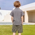 thumbnail image 5 of MDUKONU Toddler Boys Cargo Shorts Adjustable Waist Baggy Fit Cool Casual Shorts Football Workout Clothes for Kids Size: 12-18 Months Army Green, 5 of 6