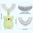 thumbnail image 4 of Cepillo De Dientes Manual Para Niños Cepillo De Dientes En Forma De U De 360 Grados Con Cabeza Suave Cepillo De Dientes De Entrenamiento Para Niños De Dibujos Animados Lindos Muyoka Hogar, 4 of 7