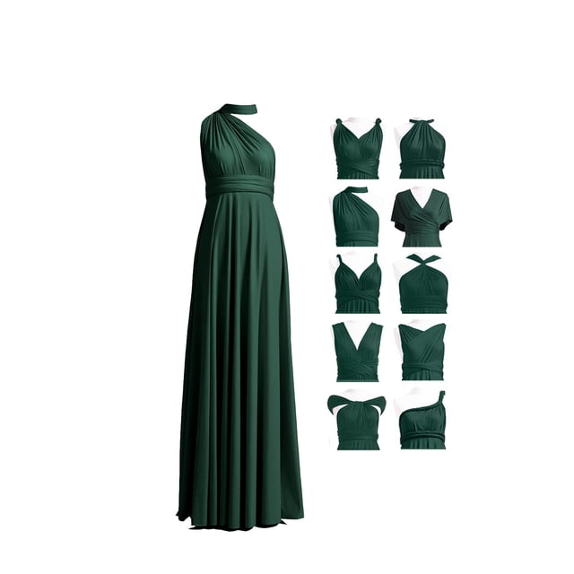 Vestido 72 estilos Infinity con bandeau convertible para dama de honor