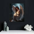 thumbnail image 4 of ONETECH White Angel Painting Angel Wings Poster Modern Black and White Pictures Praying Woman  Artwork Abstract Angel Painting Wings Canvas Wall Art Aesthetic Woman Posters 16x20in, 4 of 4