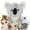 Koala-Gray, variant on Tezituor 6Pcs Chicken Stuffed Animal 13.5'' Big Stuffed Chicken with 3 Babies Chickens, 1 Eggs, and 1 Henhouse Plush Set Plush Toy