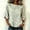 Light Green, variant on Summer Tops for Women 3/4 Sleeve Round Neck Cotton Linen Shirts Casual Soft Loose Fit Retro Floral Print Lightweight 2026 Boho Casual Office Tunic Blouses Flowy Spring Summer Daily Wear, Sky Blue 2XL