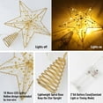thumbnail image 4 of OUSITAID Christmas Tree Topper  10 LEDS  9.84 Inch Christmas Star Tree Topper with Lights Beads  Battery Operated Tree Toppers for Christmas Xmas Tree Holiday Party Decor  Gold Star Warm, 4 of 7