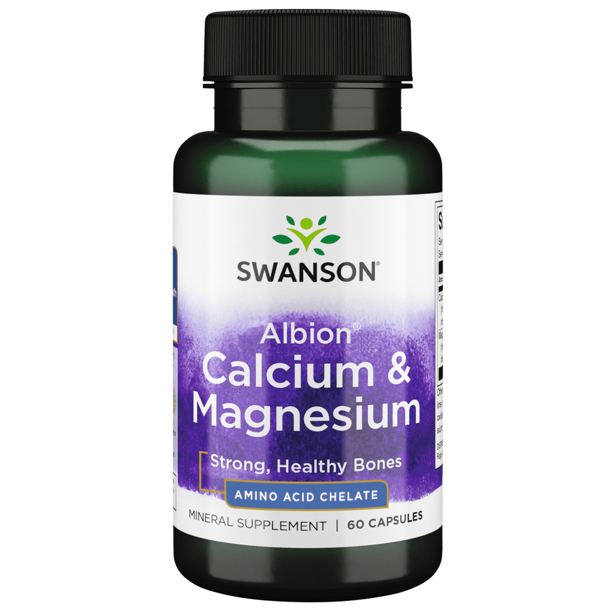 Swanson Albion Calcium & Magnesium 60 Caps