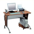 thumbnail image 2 of Scranton & Co Wood Top Computer Desk in Dark Honey, 2 of 7